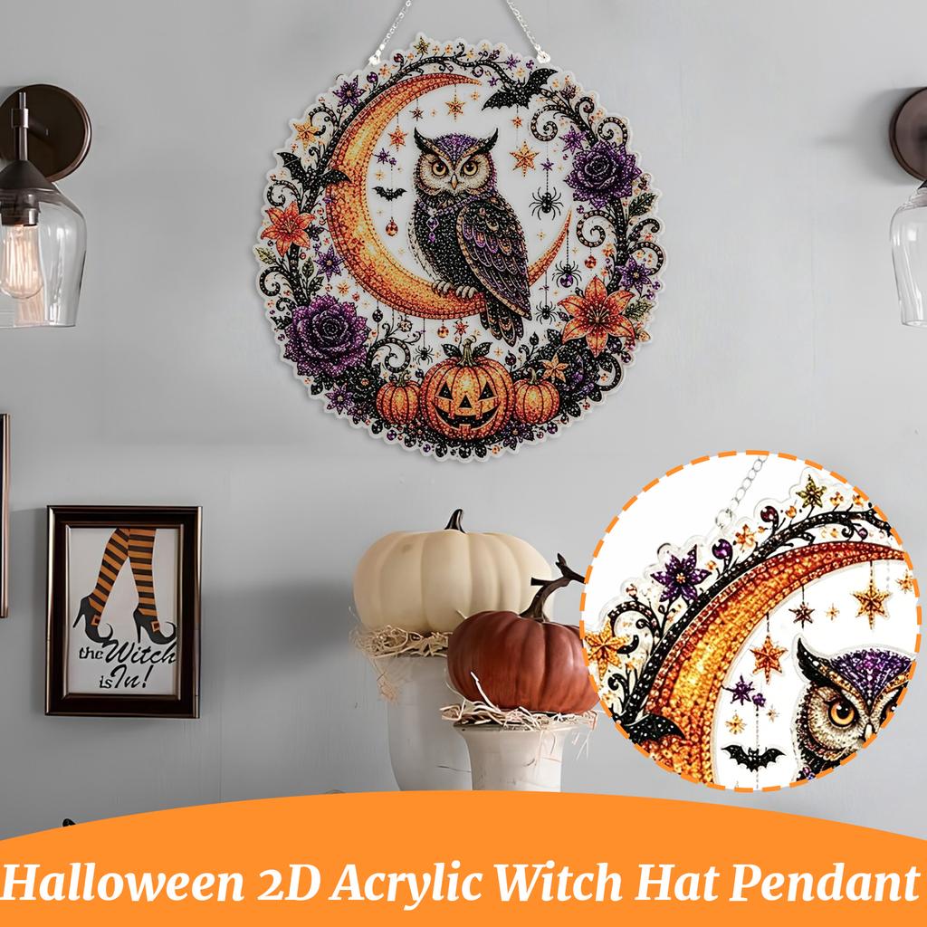 DIY Kit - 5D Full Drill Round Hanging Ornament for Home Wall Decor