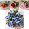 Rose Flower Artificial Silk Bouquet Wedding Decor Romantic Gift For Home Parties