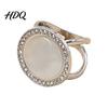 Scarf Ring Round Ring Sparkling Rhinestone Slide Decorative Non-slip Holder for Women Neckerchiefs Silk Scarves Shawls Shirts Elegant Accessory