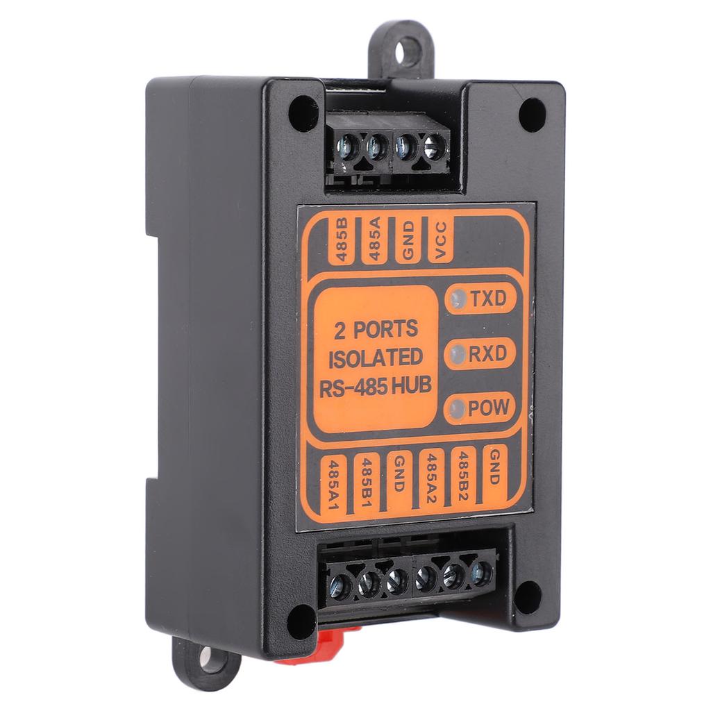 2 Ports Isolated Hub Serial Converter Automatic   Isolated Hub 1 in 2 Out Industrial Isolated Hub for Outdoor Engineering Applications