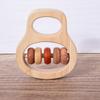 Montessori Baby's Rattle Molar Biteable Comfort Toy Wooden Newborn0-1Year-Old Baby Grip