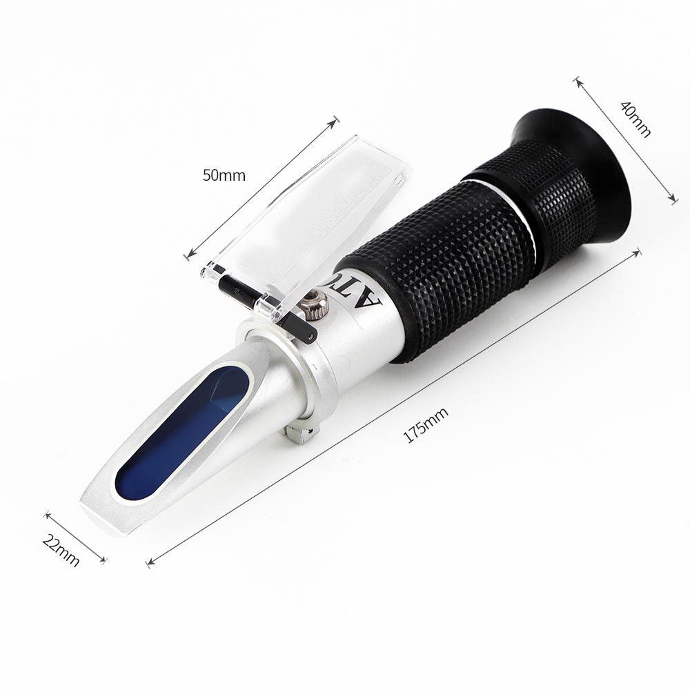 0~32% Brix Refractometer Handheld Sugar Refractometer ATC Fruit Vegetables Juice Beverages Brix Content Refractometer