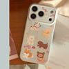 Korean Style Cartoon Puppy Suitable for Apple 17promax Mobile Phone Case Iphone16 Magnetic Bracket 15 Anti-fall 13 Soft Shell