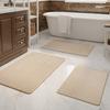 Durable Non Slip Weave Texture Bathroom Rug Quick Dry Washable Bath Mat Absorbent Thickened Door Mat Laundry Room