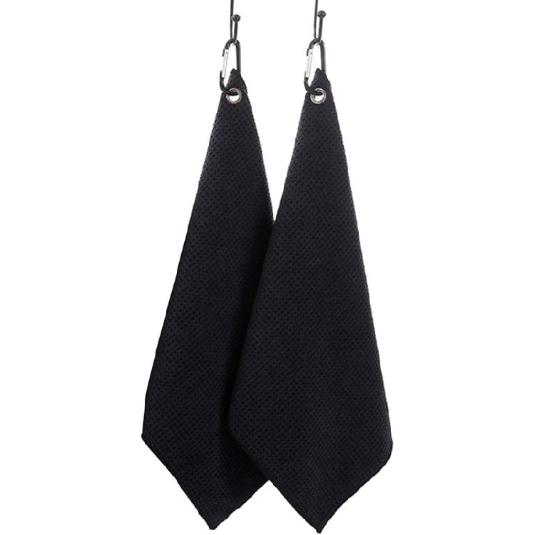 Microfiber Fabric Waffle Pattern Golf Towel Golf Cleaning Towel for Golf Bags