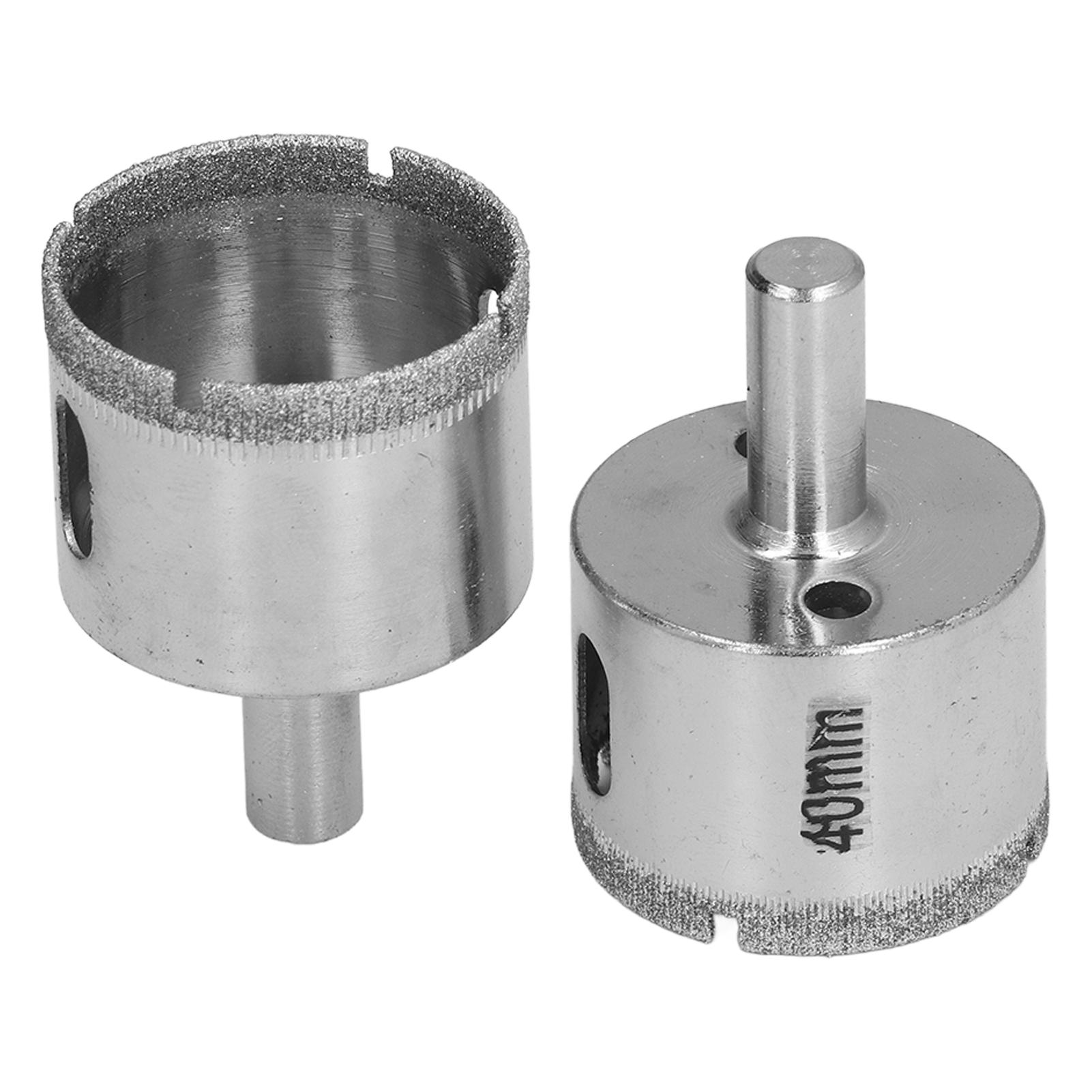 

2 шт. Сверла по плитке 40 мм Пониженное сопротивление Высокая эффективность Прочные Долговечные Широкое применение Стекло