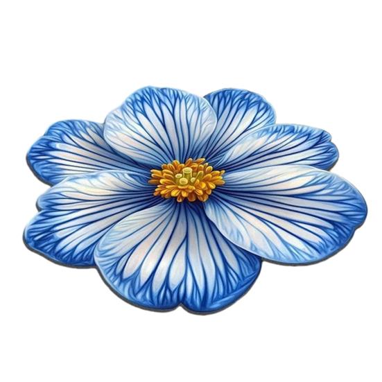 Floral Plush Floor Mat 3D Visual Flower Shaped Floor Rug Mat for Bathroom Quick-Drying Non-Slip Absorbent