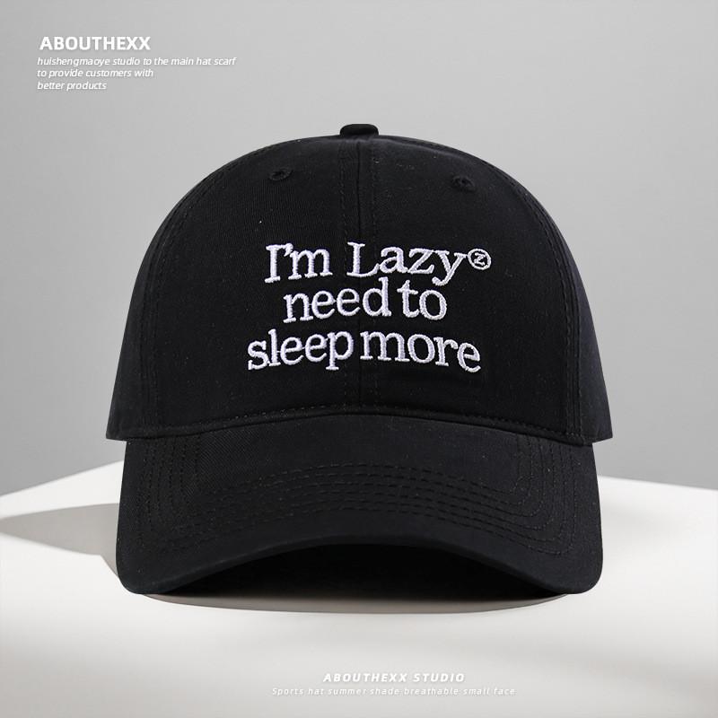 

Retro Letter Embroidered Cotton Baseball Cap For Men Women Sun Protection Casual Style чёрный