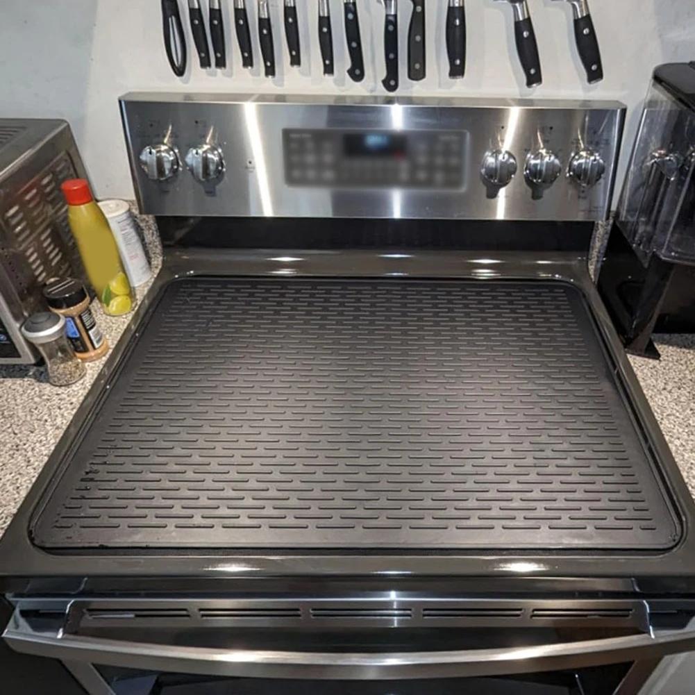 Kitchen Stove Mat Electric Stove Cover Absorbs Dripping Water Air Circulation Dish Drying Mat Expand Workspace