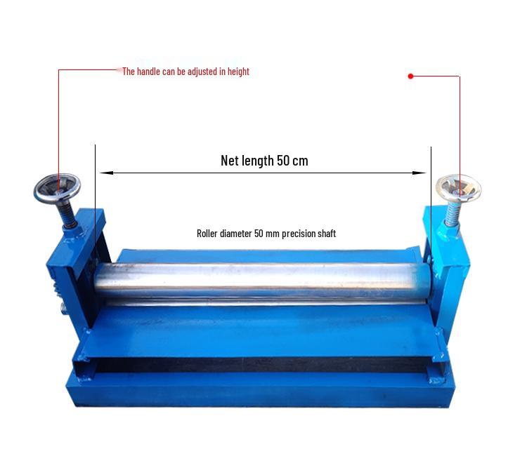 Manual Hand Crank Roll Bender: Compact Cylinder and Plate Bending Machine