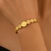 Luxury Sunburst Disc Cuff Bracelet Textured Gradient Size Circle Bangle For Women Daily & Party Wear All Season