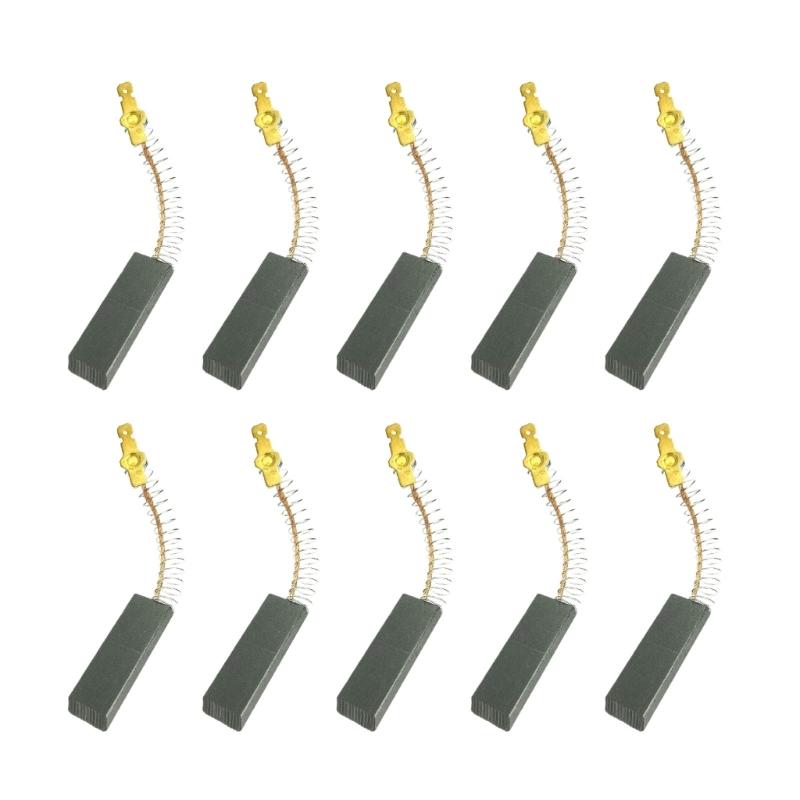 

10Pieces Carbon Brushes Efficient Laundry Part Enhancing Motor Stability and Reduce Noise for Home Washing Machines 1