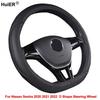 D Shape Car Steering Wheel Cover Wrap For Nissan Sentra Durable