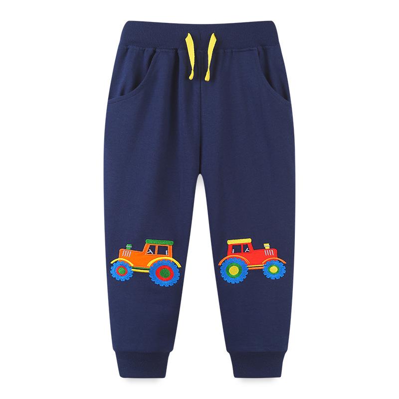 Boys  Autumn Cartoon Embroidered Jogger Pants - European Fashion Style 115cm - 5Y