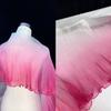 30cm Width Pleated Lace Organza Fabric Water-Shimmer Effect Pleated Mesh Wedding Dress Material Transparent Fabric