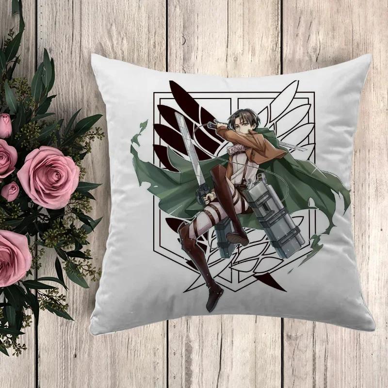 Anime Pillow Attack On Titan Cushion Covers for Bed Pillows Decorative Pillowcases  Fall Decor Pilow Cases Pillowcase