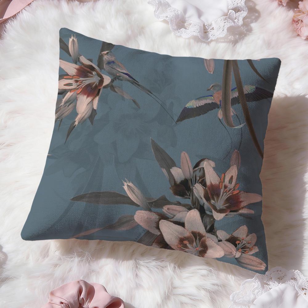 Classic A-AllsaintsS Floral Cushion Cover Premium Comfort Reversible Pillow Cove -Two in One Design for Any Room & Car Interior