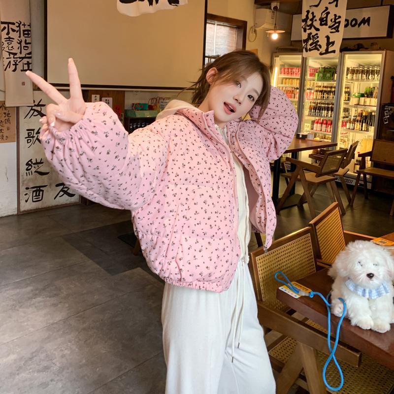 Autumn Winter Thicken Warm Parka Women Casual Sweety Solid Color Big Pocket Loose Jackets Outwear