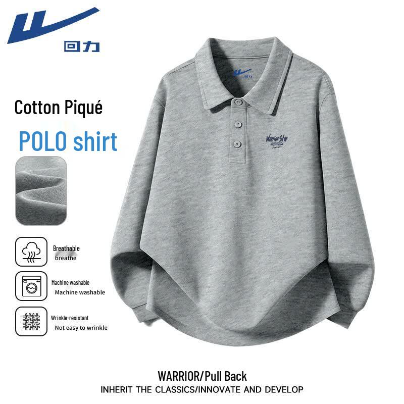 Warrior Men's Long Sleeve Polo Shirt