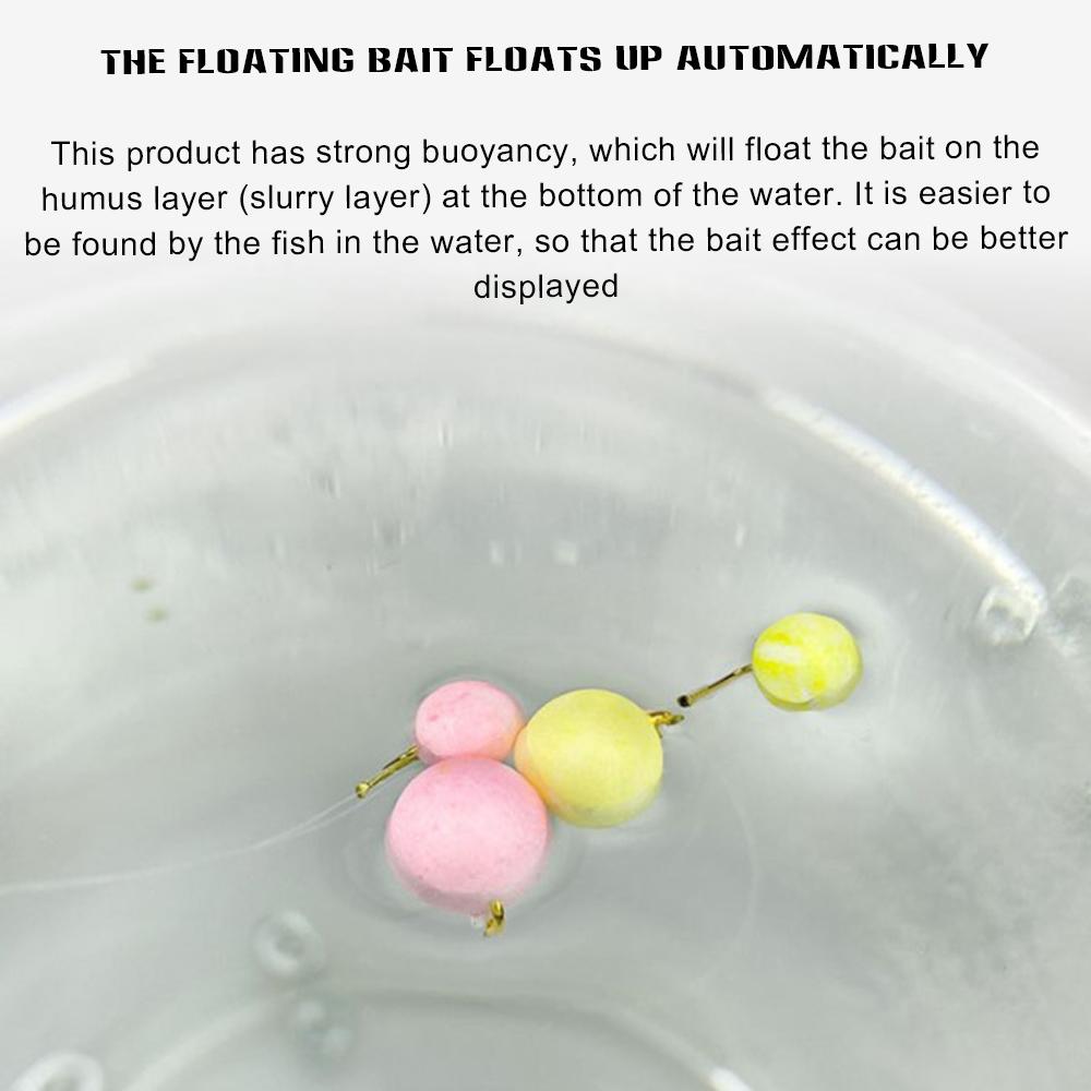Fishing Sweet Smell Floating Bait Bright Color Bottom Hair Rig Up Fishing Bait for Streams and Lakes Ponds