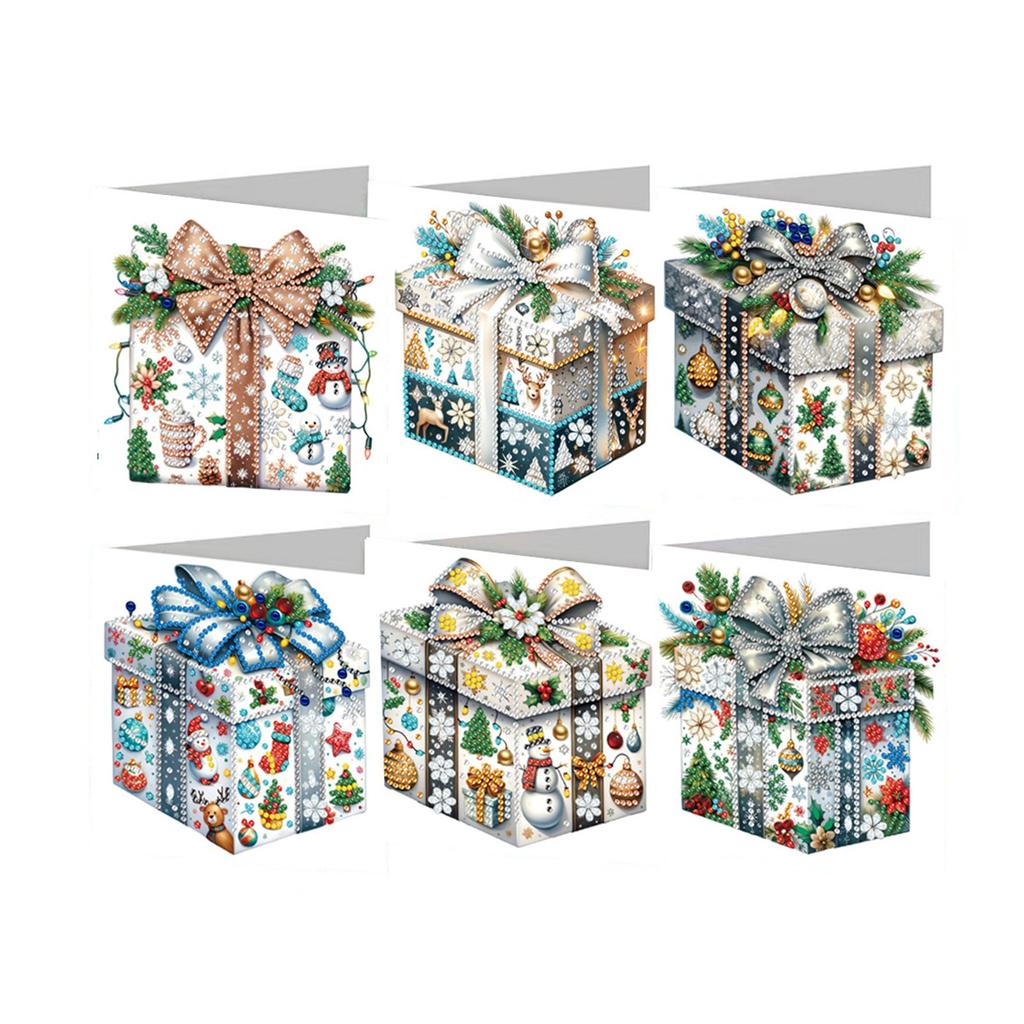 Diy Christmas Decoration Diamond Cartoon Greeting Cards, Gift Greetings, Handmade Decoration Paintings