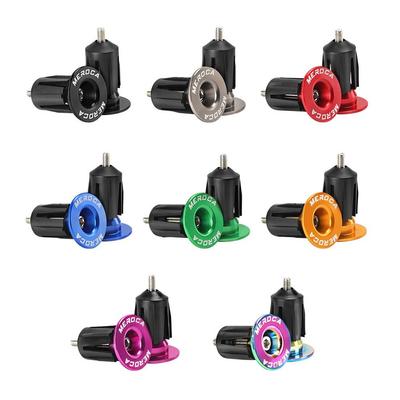 2pcs Aluminum Alloy Handlebar End Plug Bike Ornament Bicycle Handlebar Plug New Handlebar End Caps