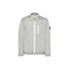 FW22 Metallic Nylon Solid Color Polo Collar Long Sleeve Jacket Men Jacket Pearl-Gray 7715Q0519-V0061