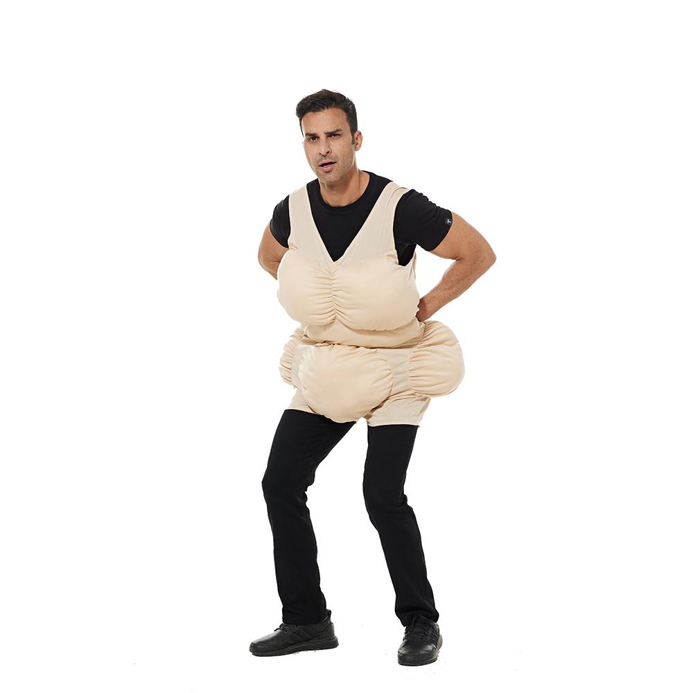EraSpooky Erwachsener Dickanzug Lustig Der Alte Dicke Halloween Kostümzubehör