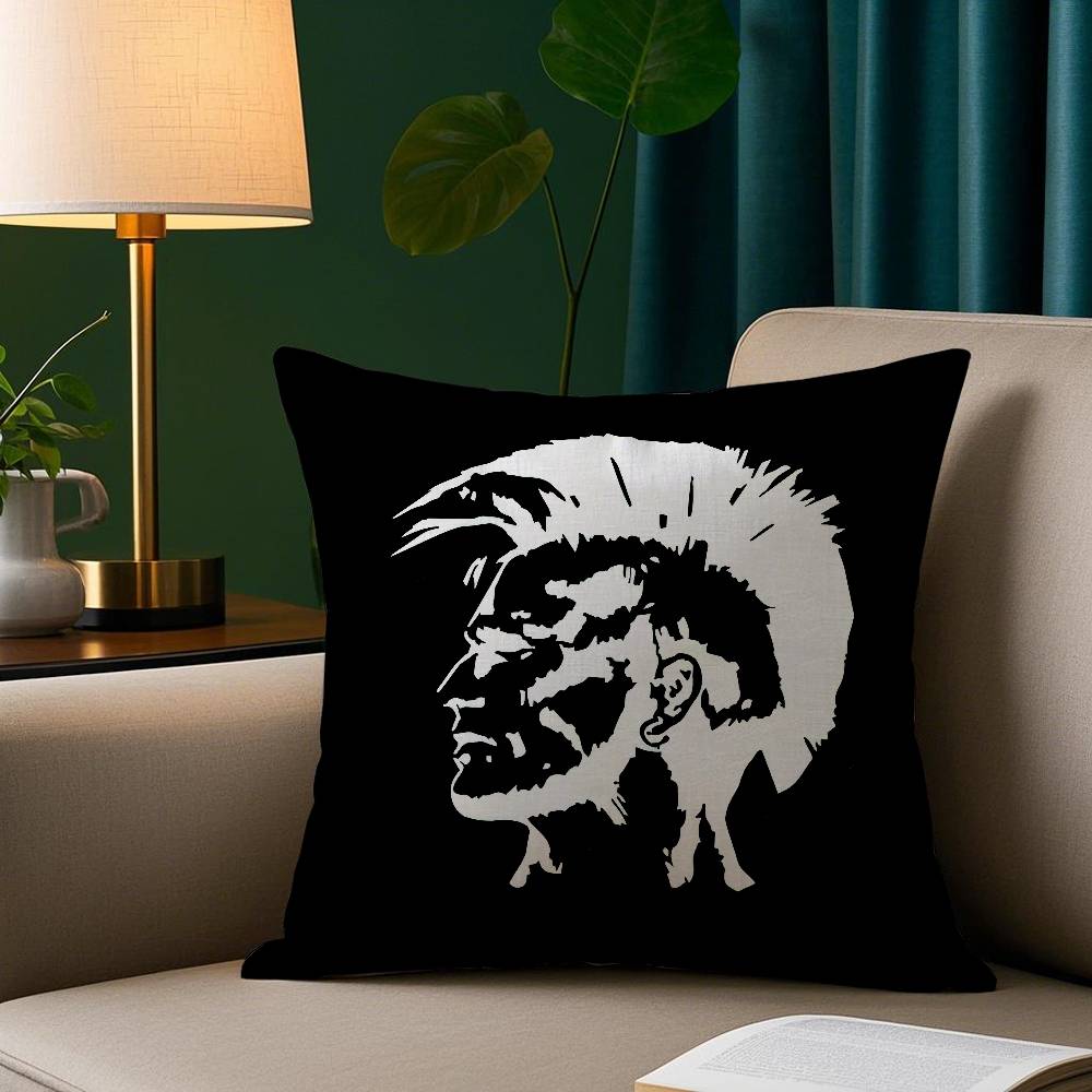 Fashion Trend D-Diesel-s Logo Pillow Case Short Plush Print Cushion Cover Square Throw Pillow Covers Sofa Home Decor
