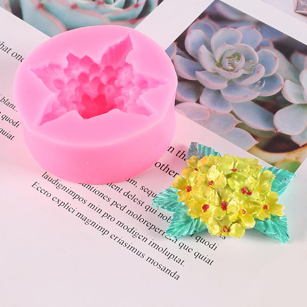 3D Flowers Shaped Fondant Chocolate Mould Cake-Topper Decorating Tools for Creative Baking Silicone Mold Easy To Clean