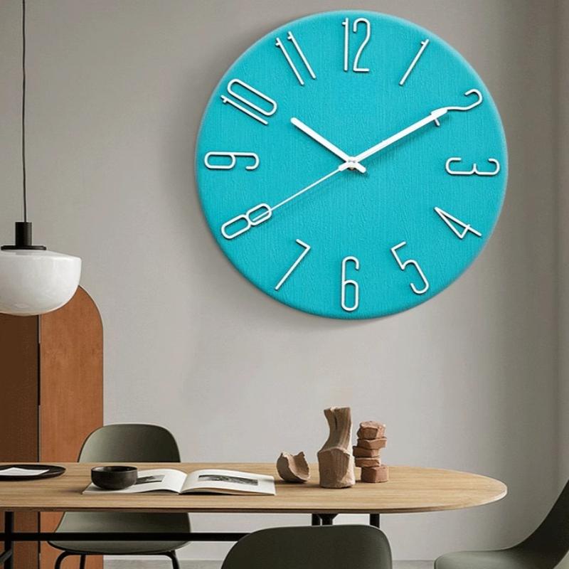 Creative Chinese Style Wall Clocks Modern Art Mural Metal Luxury Wall Art Round Bedrooms Relogio De Parede Ornaments Home Decor