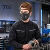 Maschera Antipolvere per Lavori in Giardino 2 Pezzi Maschera, Traspirante Riutilizzabile Filtro al Carbonio Viso Regolabile Anti-inquinamento Imbottitura con Occhiali Lavorazione del Legno Edilizia