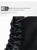 Men's Hand-Carved Leather High-Top Martin Boots: Casual Business Style