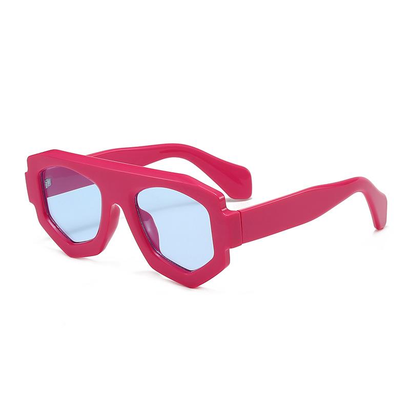 High Quality Vintage Designer Polygon Sun Glasses Women Luxury Fashion Sun Glasses Men Trendy Oval Punk Sun Glasses UV400