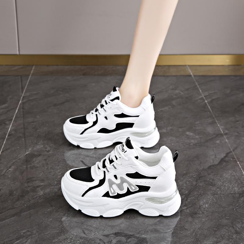 Inner Height Increase Dad Shoes INS Tide Spring and Autumn Platform Sports Travel Shoes New CM Height Increase