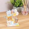 Puzzle X Acrylic Beverly Rilakkuma Acrylic Stand Pop Smiling Happy for You [Jigsaw Stand] 37-piece SP-049