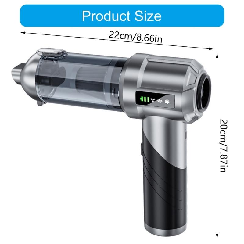 Practical Wireless Car Vacuum Cleaner with 90 Degree Flexible Handle & Removable Filter Suitable for Auto Interior Care