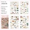 ZABC Fleeting Fun Series: European-Style Animal Collage Stickers – 6 Cute Designs