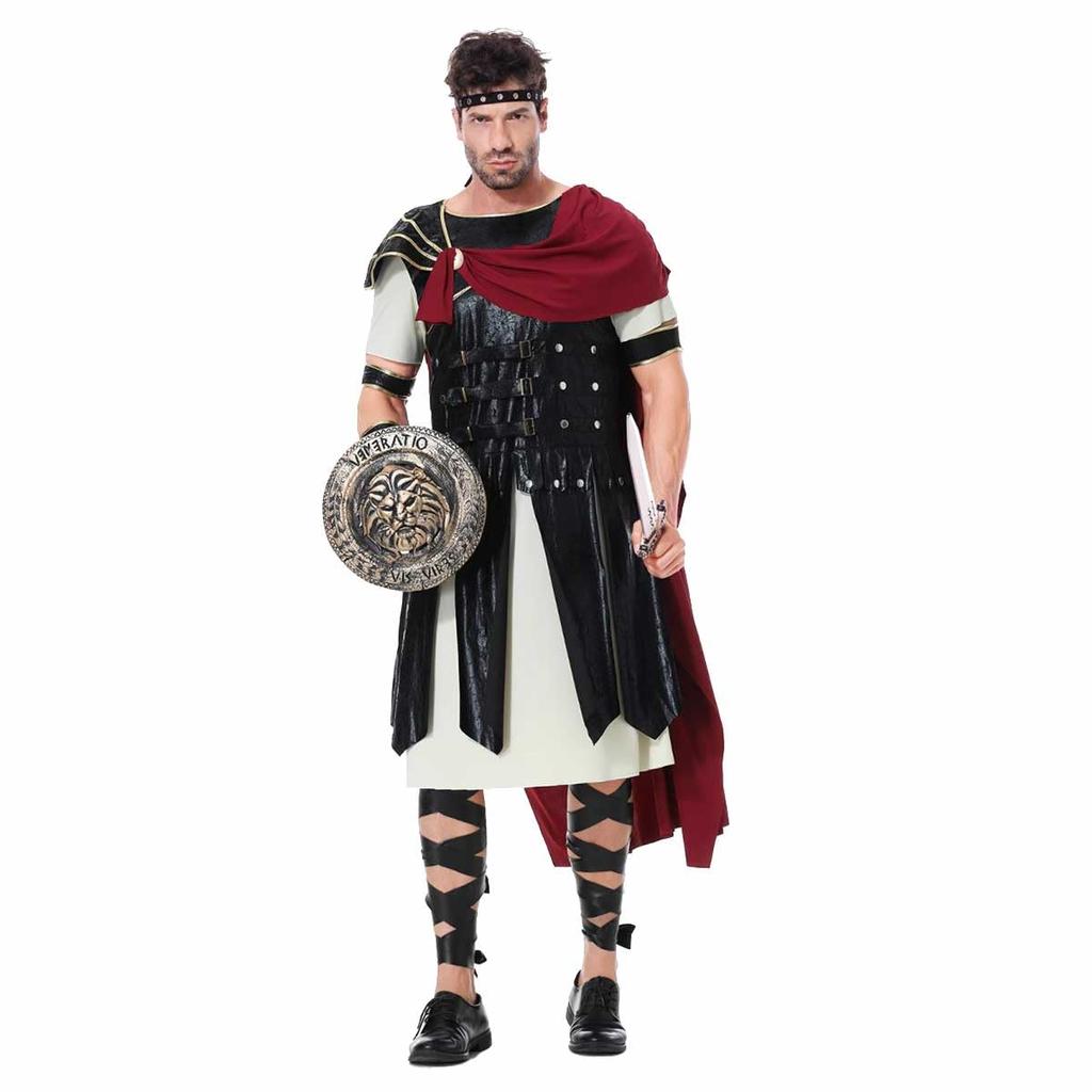 [monoii] Halloween Cosplay Warrior Costume, Knight Costume, Swordsman Costume for Men