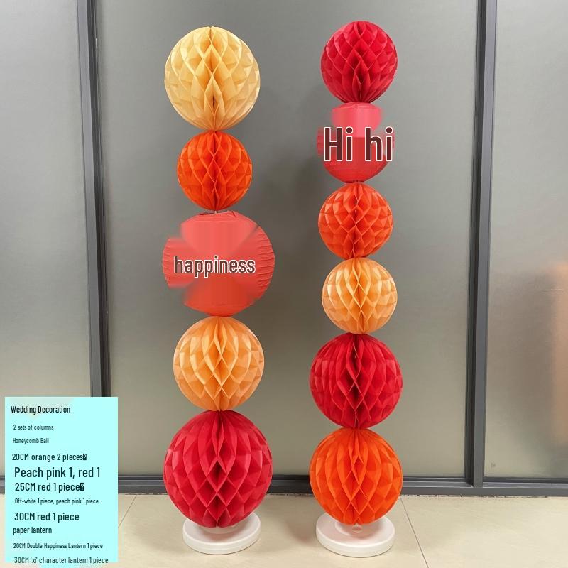 Honeycomb Paper Ball Garland: Perfect for Birthdays, Weddings, Room Decor, and Events
