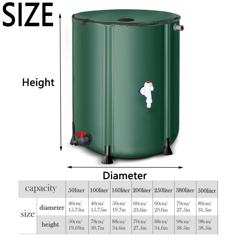 Waterproof Garden Water Storage Tank Durable Garden Water Catcher  Rainwater Collector