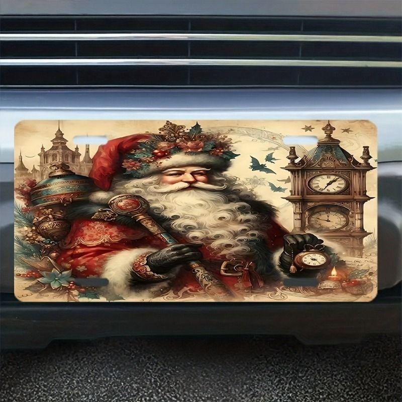 Motorcycle Souvenir License Plate, Metal Auto Wall Decor 15x30cm