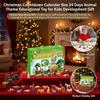 Christmas Countdown Calendar Box 24 Days Animal Theme Educational Toy for Kids Development Gift