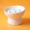 Ceramic Cat Slow Feeder Bowl Slanted Mouth Pet Drinking Eating Feeder  for Kitten/Puppy/Bunny