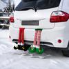 Creative Christmas Gift for Friends Elf Leg Hanging Ornaments, Red Green Striped Fabric Decorations Indoor Outdoor Holiday Accents Tree Fireplace And