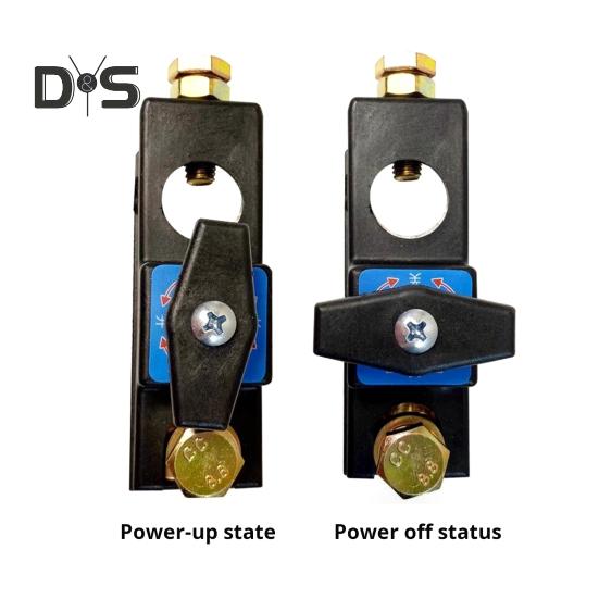 1/2/3Pcs Battery Disconnect Switch Pure Copper Heavy Duty Battery Shut Off Switch High Current Master Battery Power Cut Isolator Kill Switch Quick