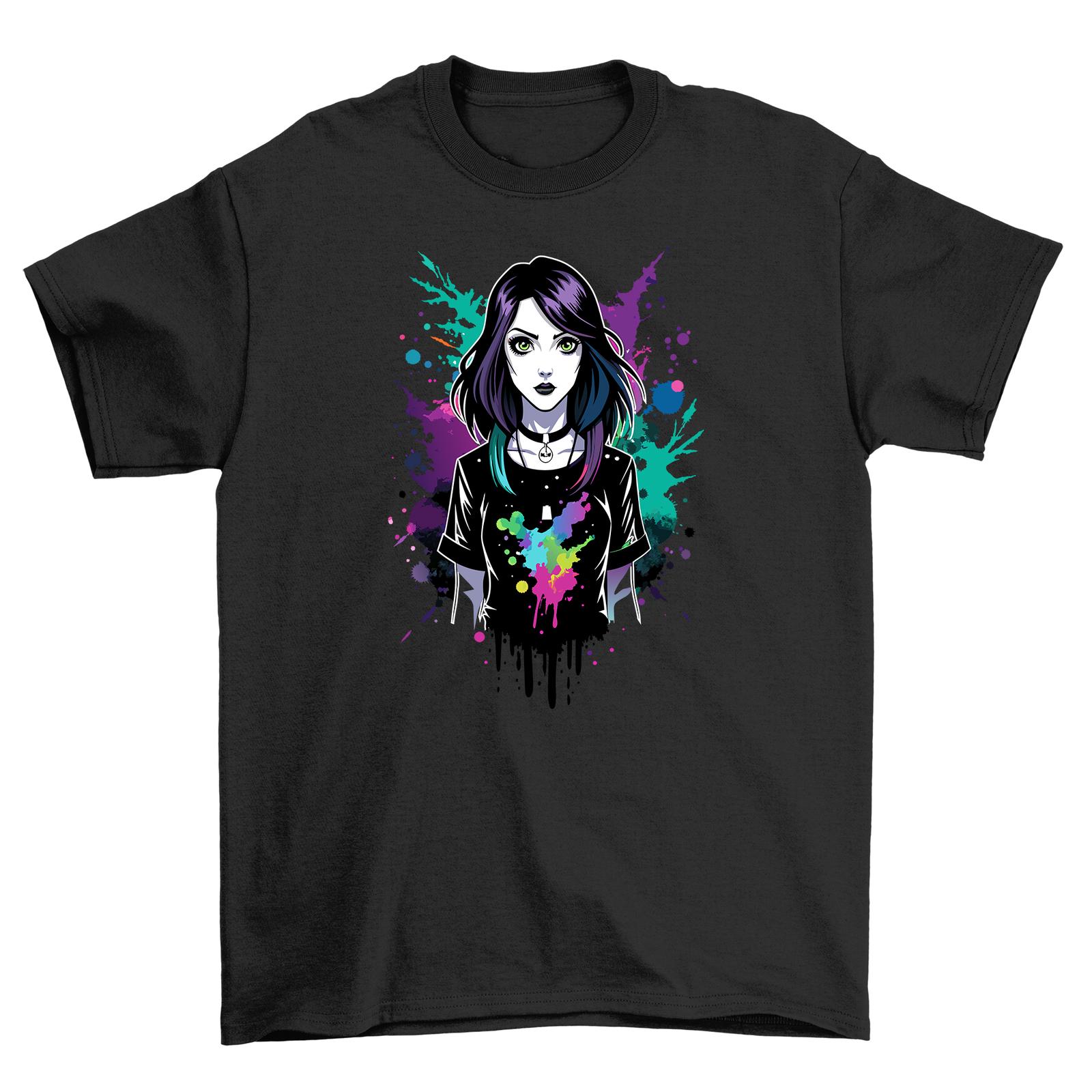 

Gothic_36 Paint Splatter T-Shirt Mens Womens Tees Top - Funny, Edgy, and oh-so-Mysterio us! Unleash Yo 4XL