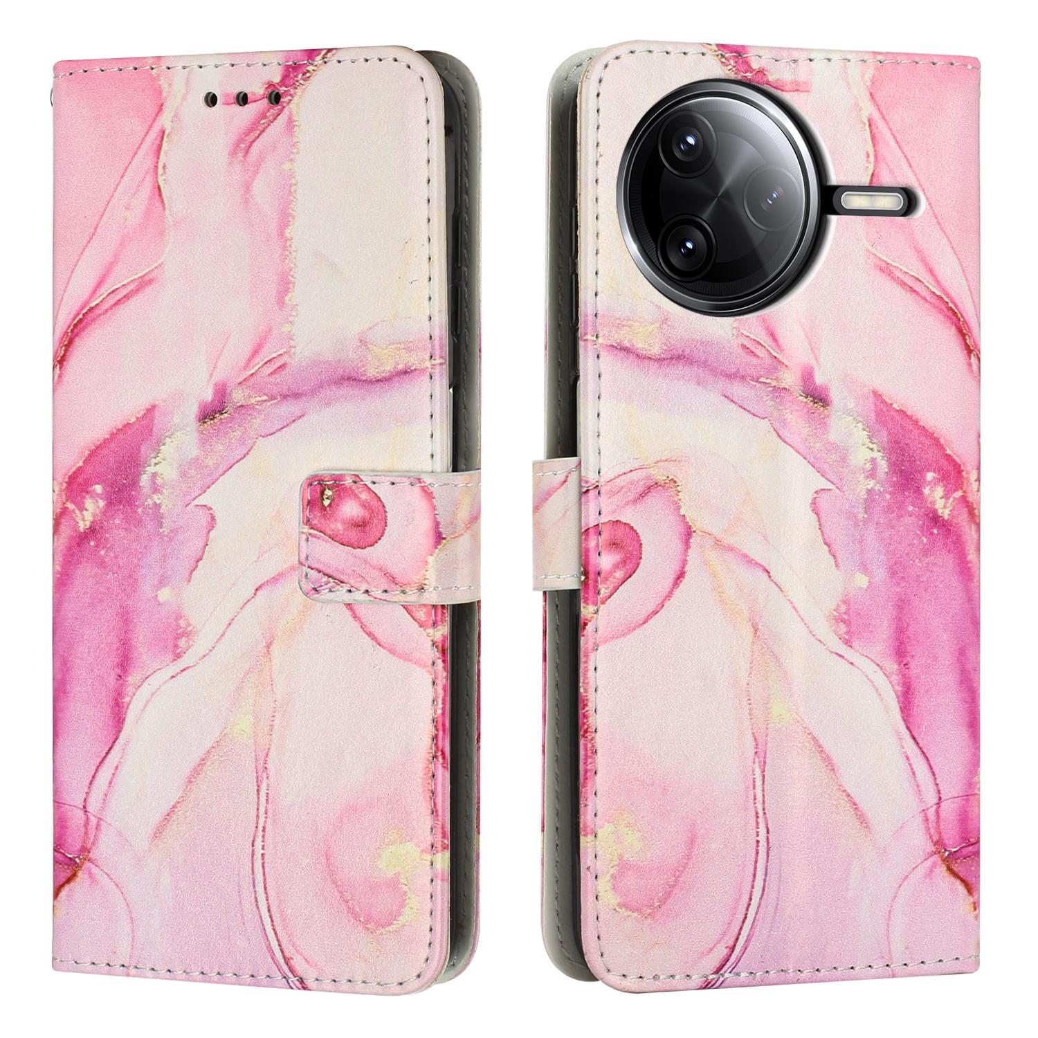 

Stand Case for Xiaomi Poco F7 Pro 5G/F7 Ultra 5G/K80 5G/K80 Pro 5G Marble Pattern PU Leather Wallet Phone Cover D