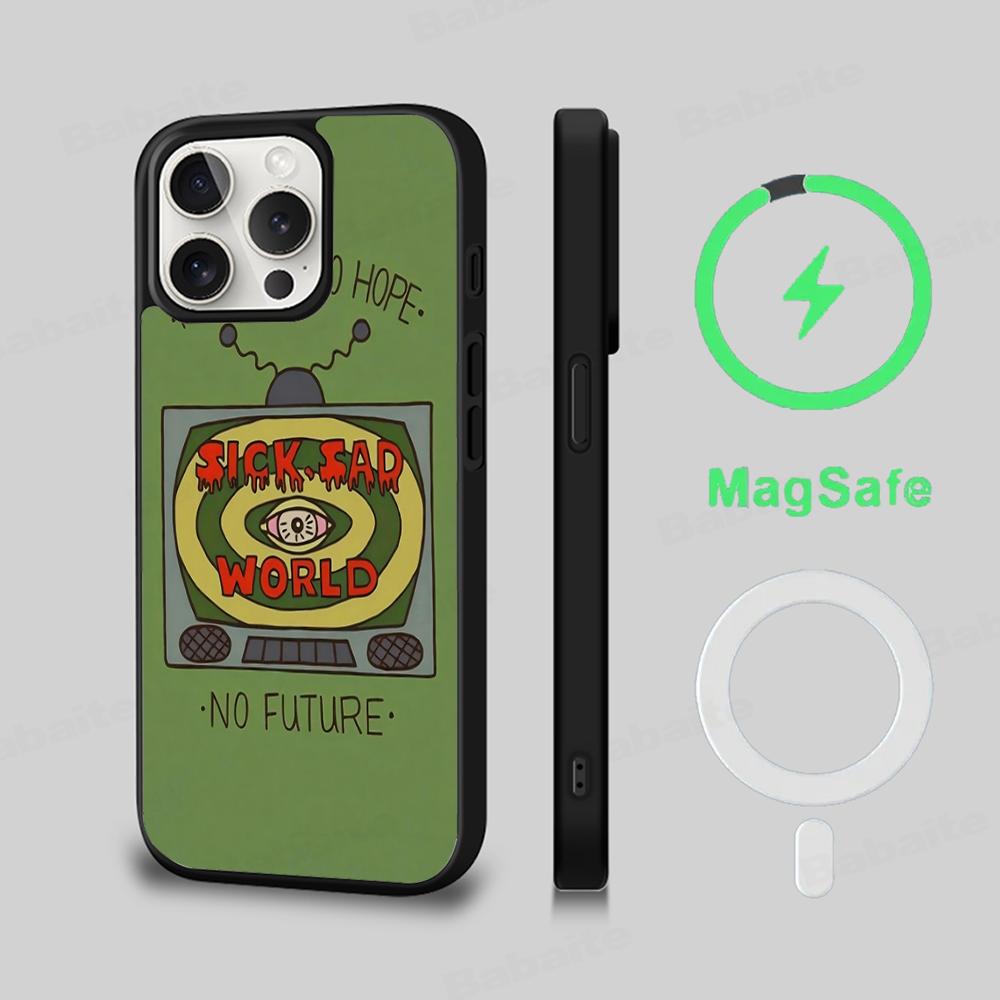 

Чехол для телефона Anime-D-Darias Магнитный беспроводной чехол Magesafe для iPhone 16 11 12 13 14 15 Pro Max Plus Mini iPhone 16pro max
