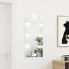 VidaXL Mirror with LED Lighting 90x45 Cm Glass Arch